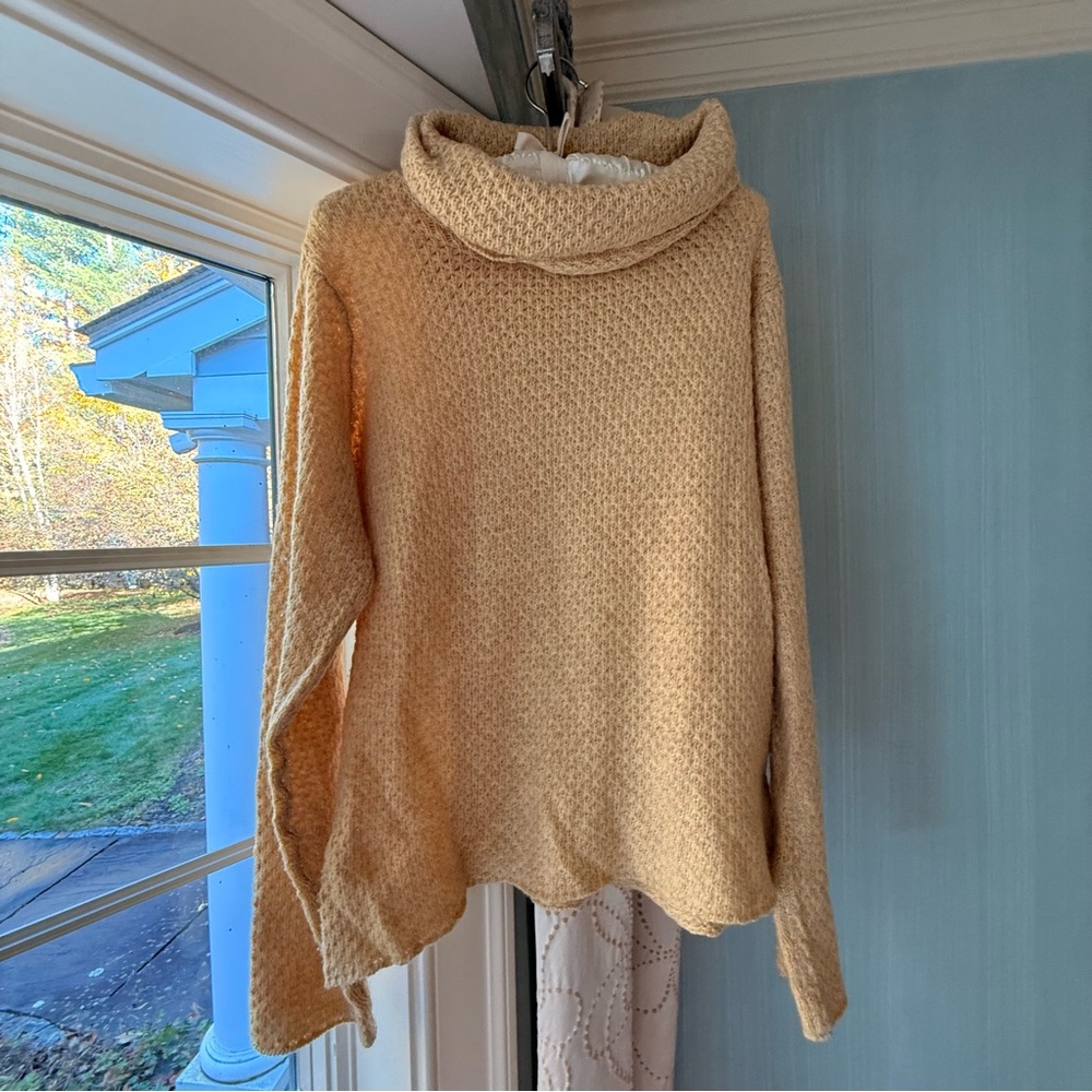 Forte Cashmere Tan Cowl Neck Sweater